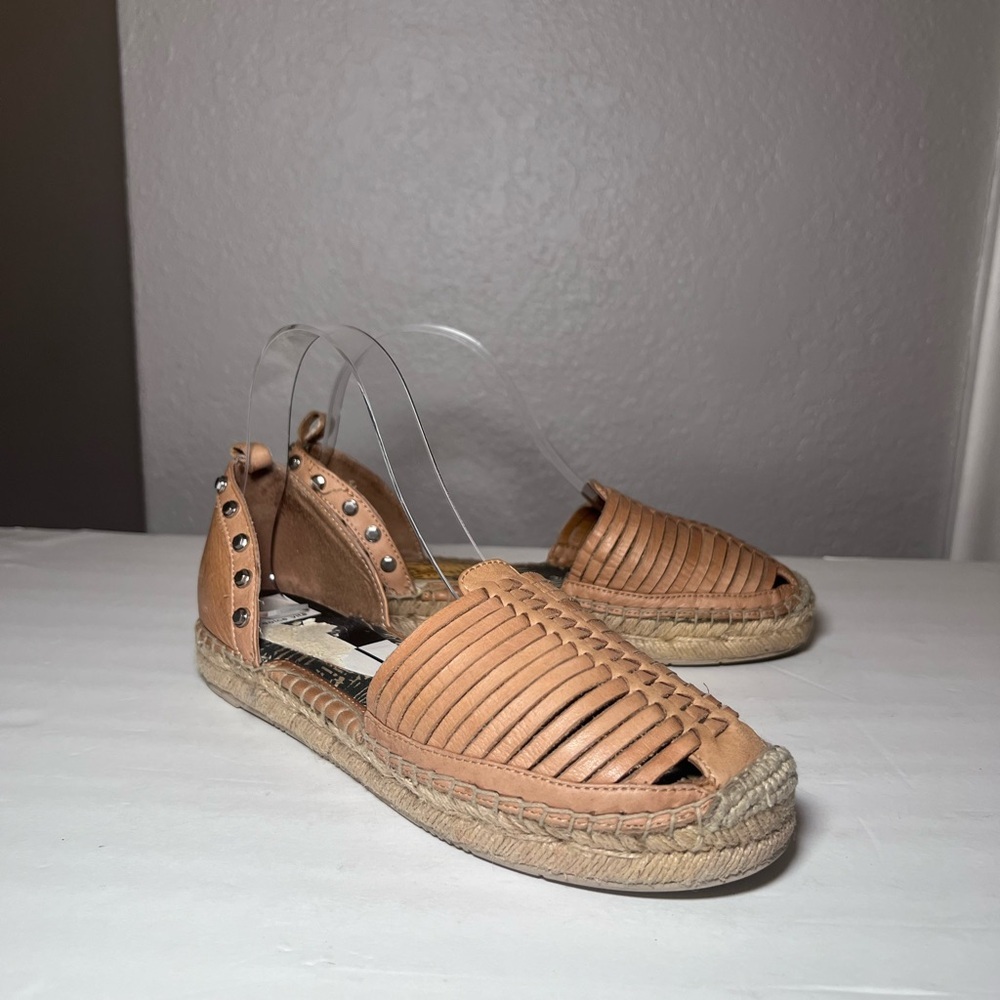 Dolce Vita Ceyla Espadrille Sandals Slip On Tan Brown Women Size 7.5